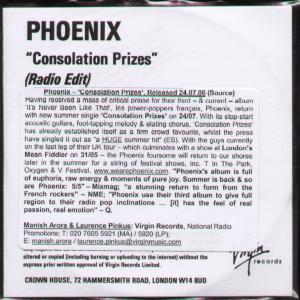 Phoenix - Consolation Prizes - Cdr