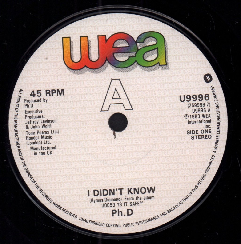Ph.D. - I Didn't Know - 7 Inch