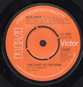 Shalamar - Take That To The Bank - 7 Inch