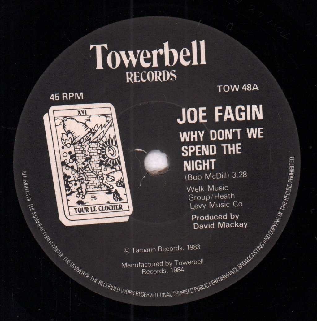 Joe Fagin - Why Don't We Spend The Night - 7 Inch