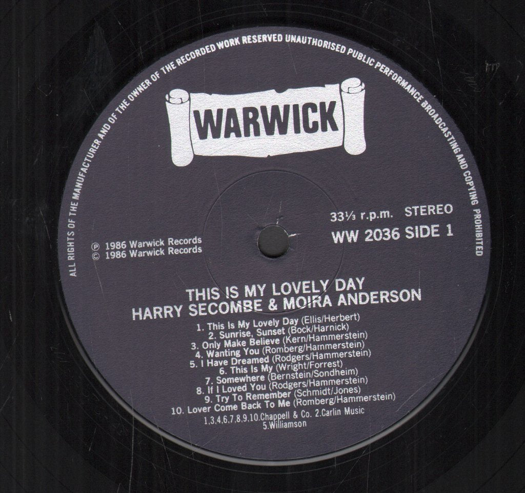 Harry Secombe and Moira Anderson - Golden Memories - Lp