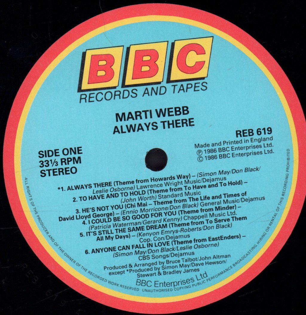 Marti Webb - Always There - Lp