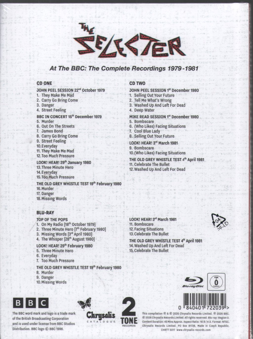 Selecter - At the BBC: The Complete Recordings 1979-1981 - CD/Blu-ray