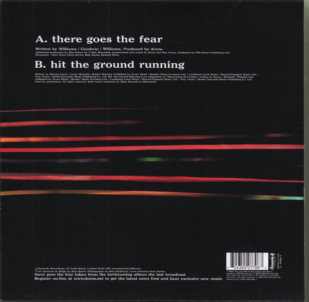 Doves - There Goes The Fear - 10 Inch