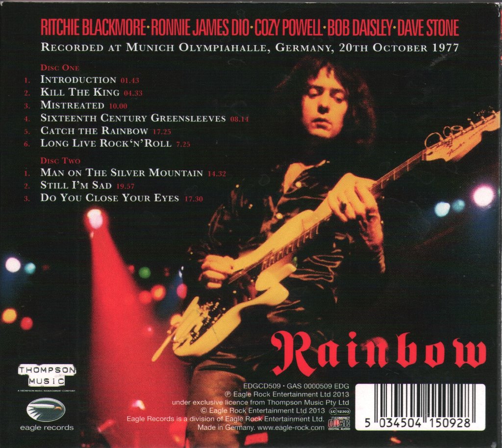 Rainbow - Live In Munich 1977 - Double Cd