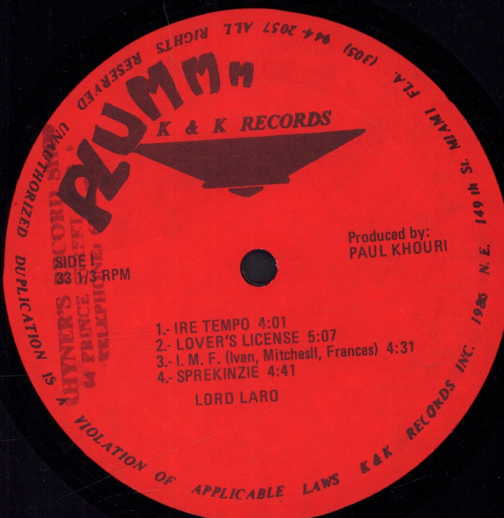 Lord Laro - Plummm Plum Plum - Lp