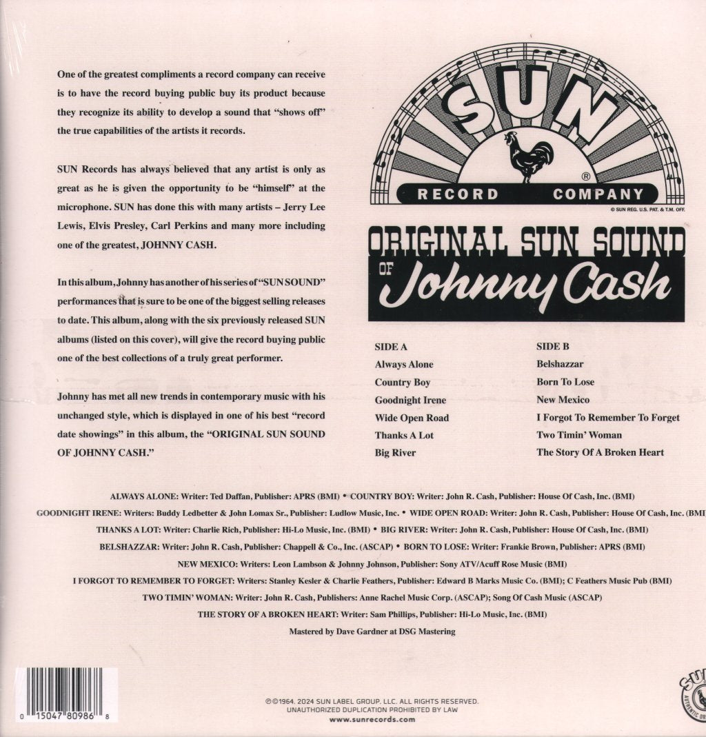 Johnny Cash - Original Sun Sound of Johnny Cash - Lp
