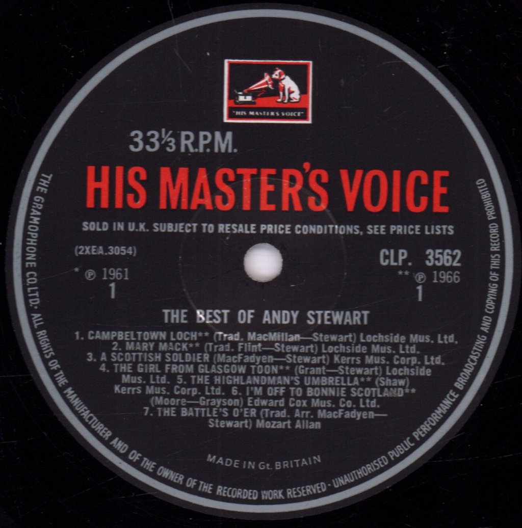 Andy Stewart - Best Of Andy Stewart - Lp