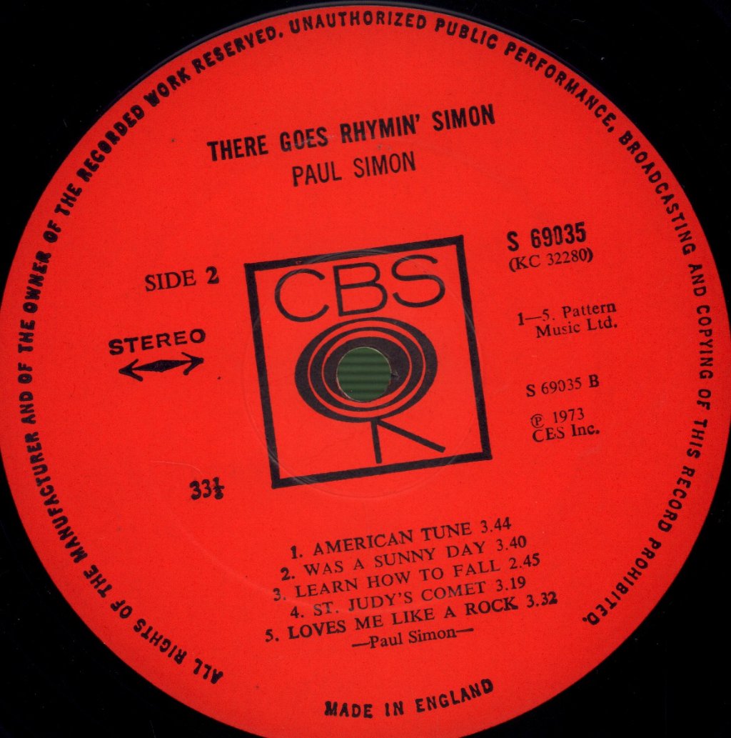 Paul Simon - There Goes Rhymin' Simon - Lp