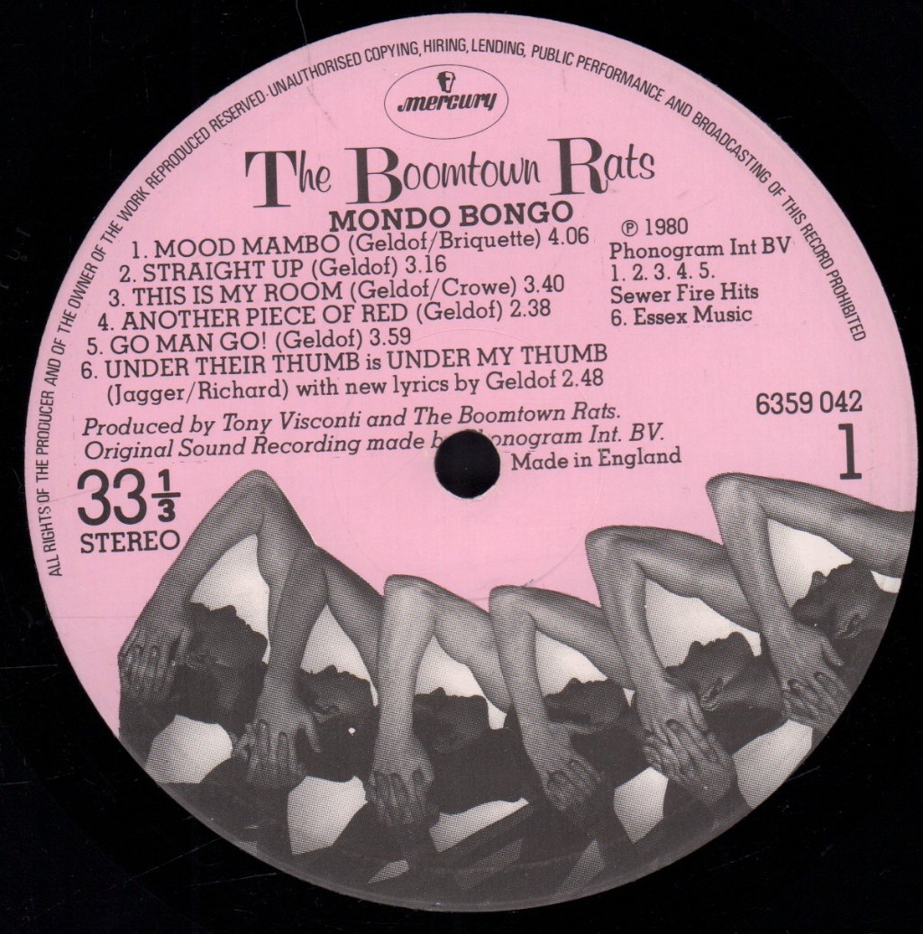 Boomtown Rats - Mondo Bongo - Lp