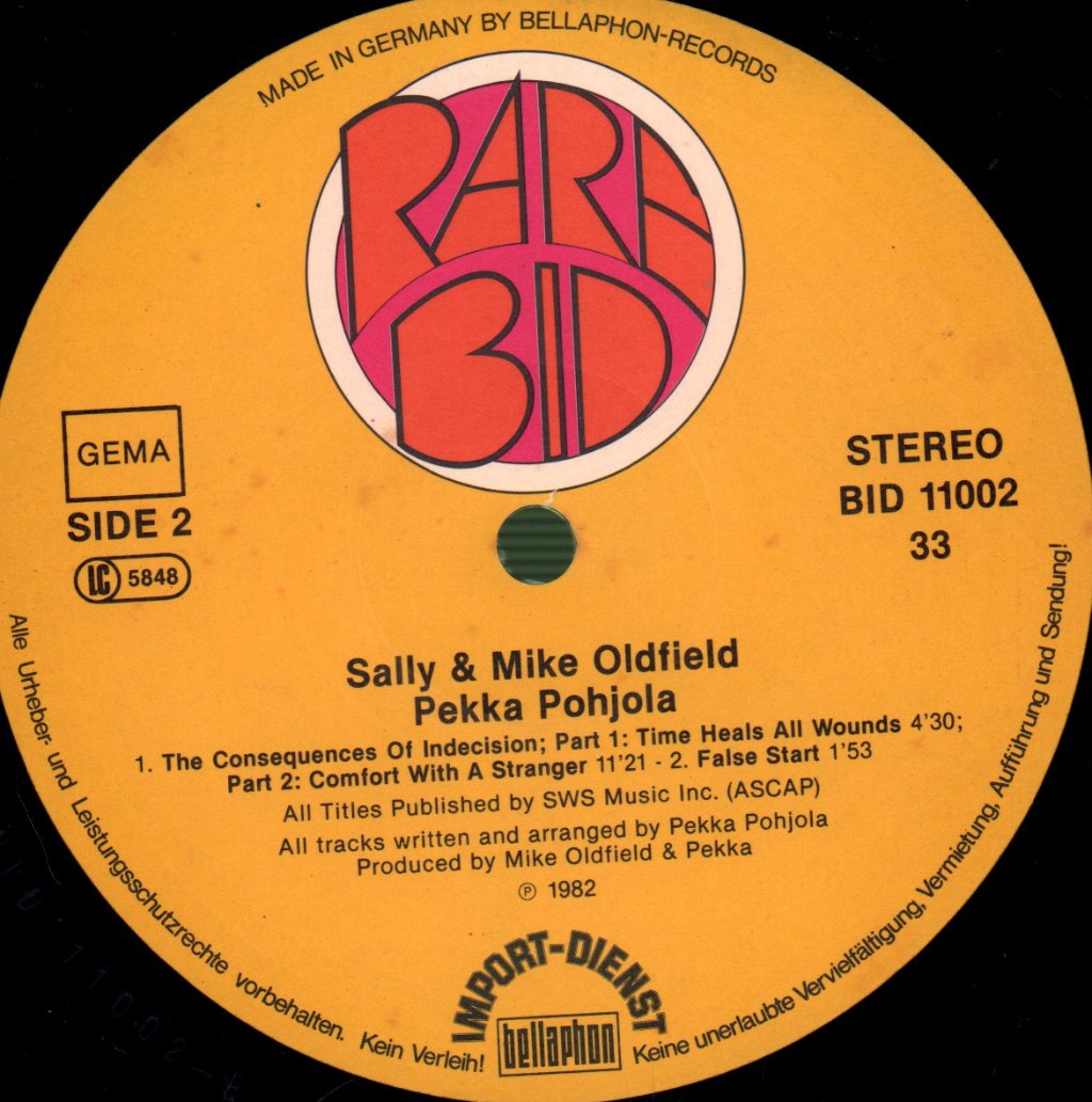 Sally And Mike Oldfield - Sally And Mike Oldfield - Lp