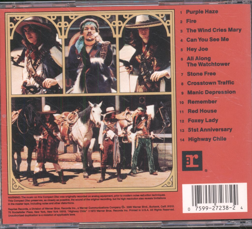 Jimi Hendrix Experience - Smash Hits - Cd