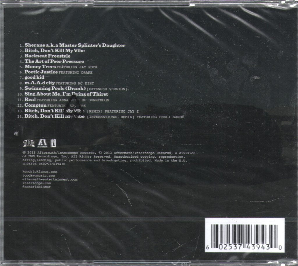 Kendrick Lamar - good kid, m.A.A.d city - Cd
