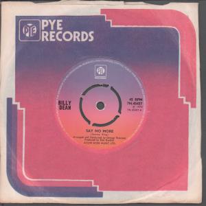 Billy Dean (70'S Pop) - Say No More - 7 Inch