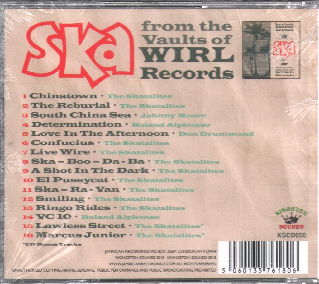 Various Artists - Ska From The Vaults Of WIRL Records - Cd