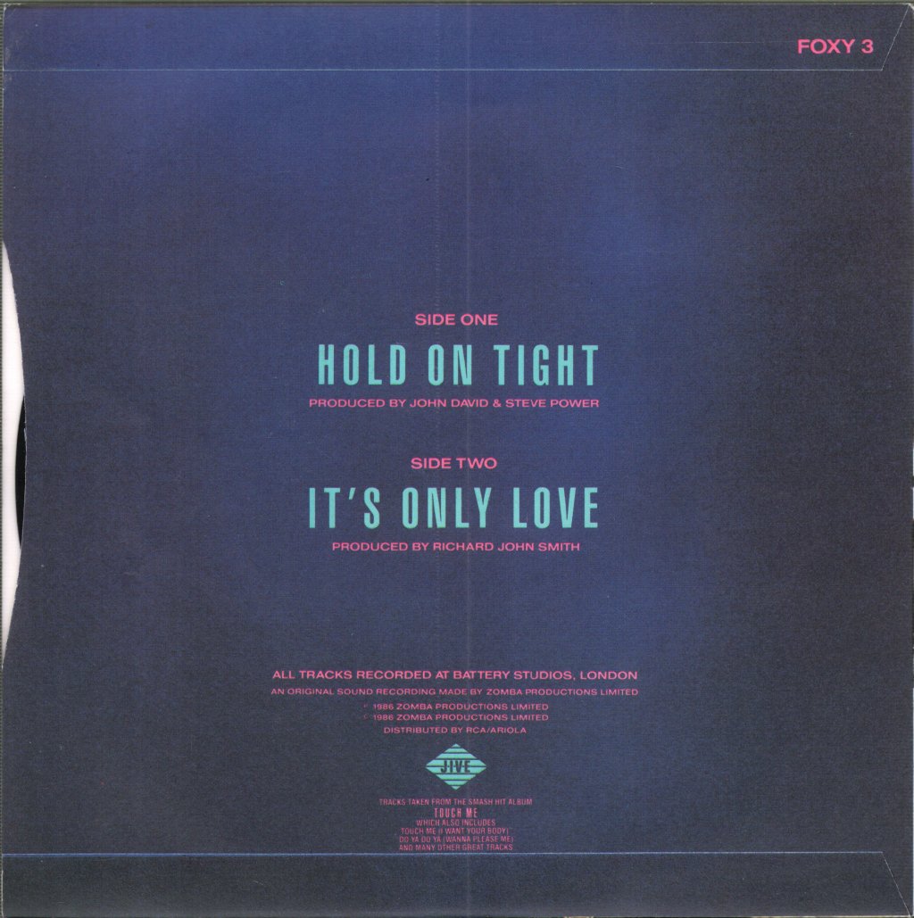 Samantha Fox - Hold On Tight - 7 Inch