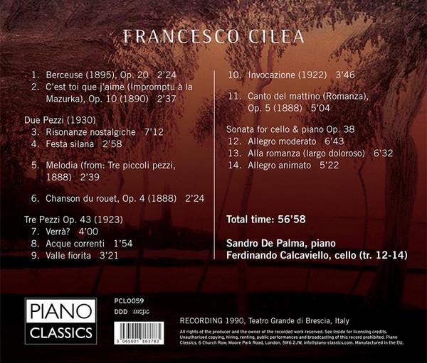 Cilea Sandro De Palma - Acque Correnti (Piano Music, Cello Sonata) - Cd