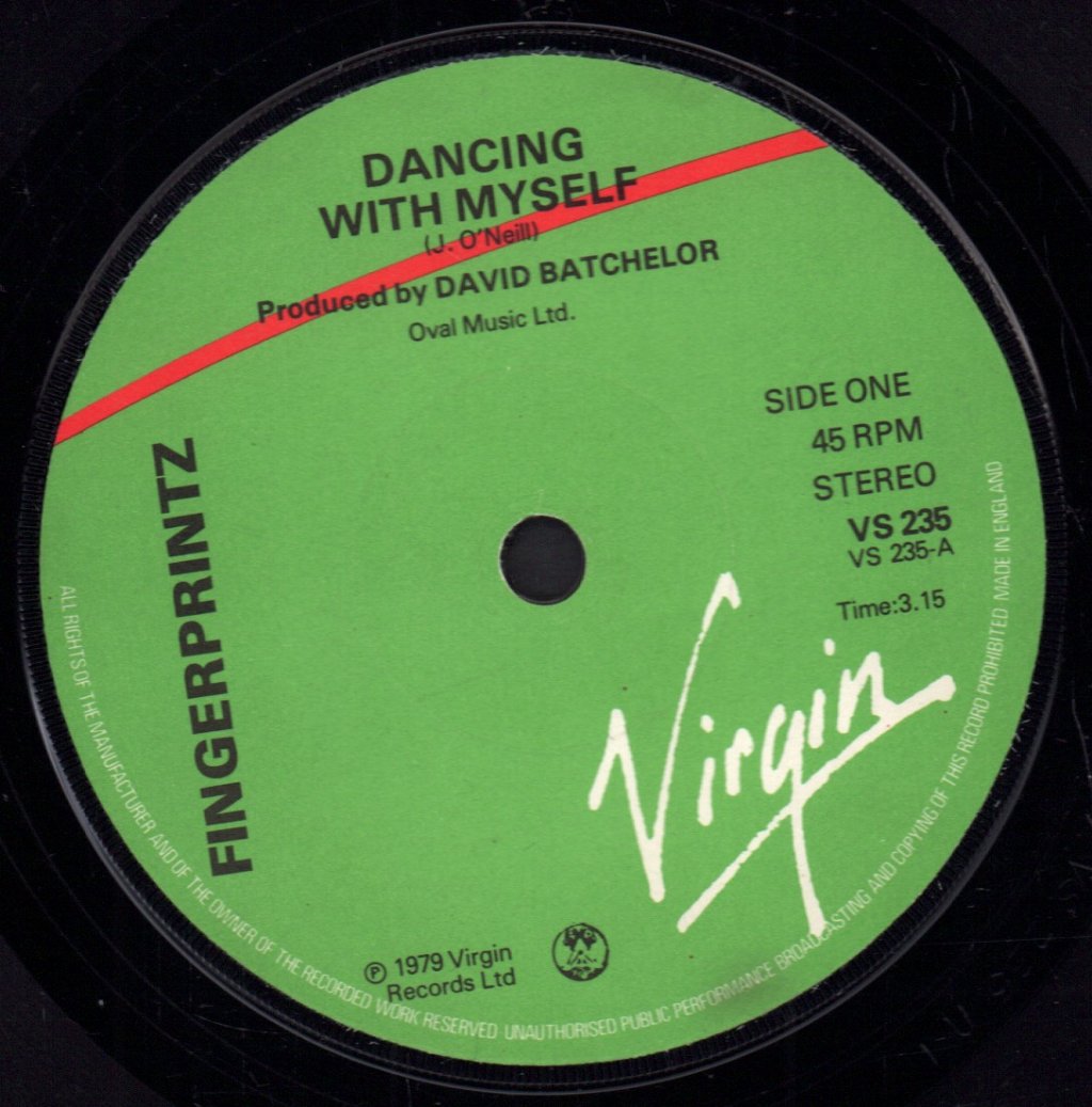 Fingerprintz - Dancing With Myself - 7 Inch