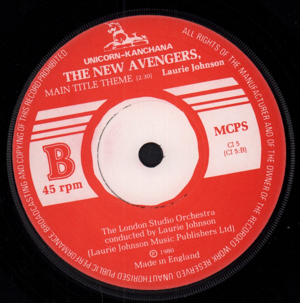 Professionals / New Avengers - Main Title Theme - 7 Inch