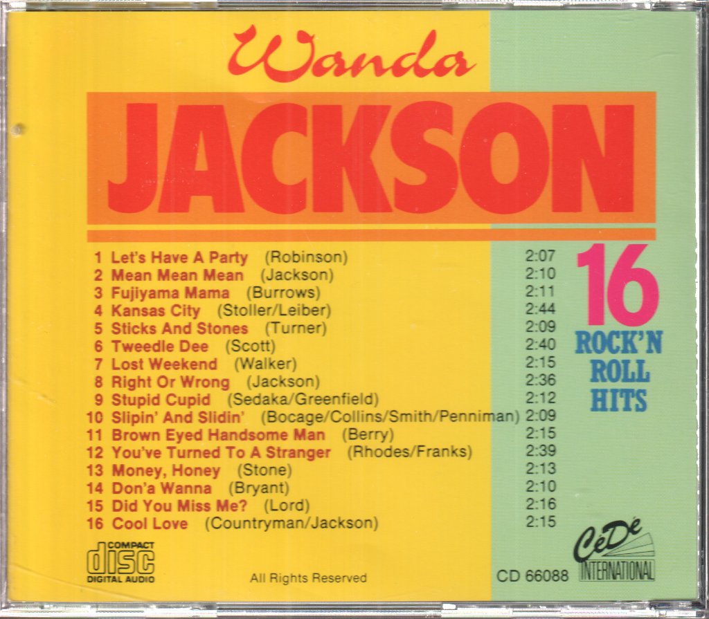 Wanda Jackson - 16 Rock N Roll Hits - Cd