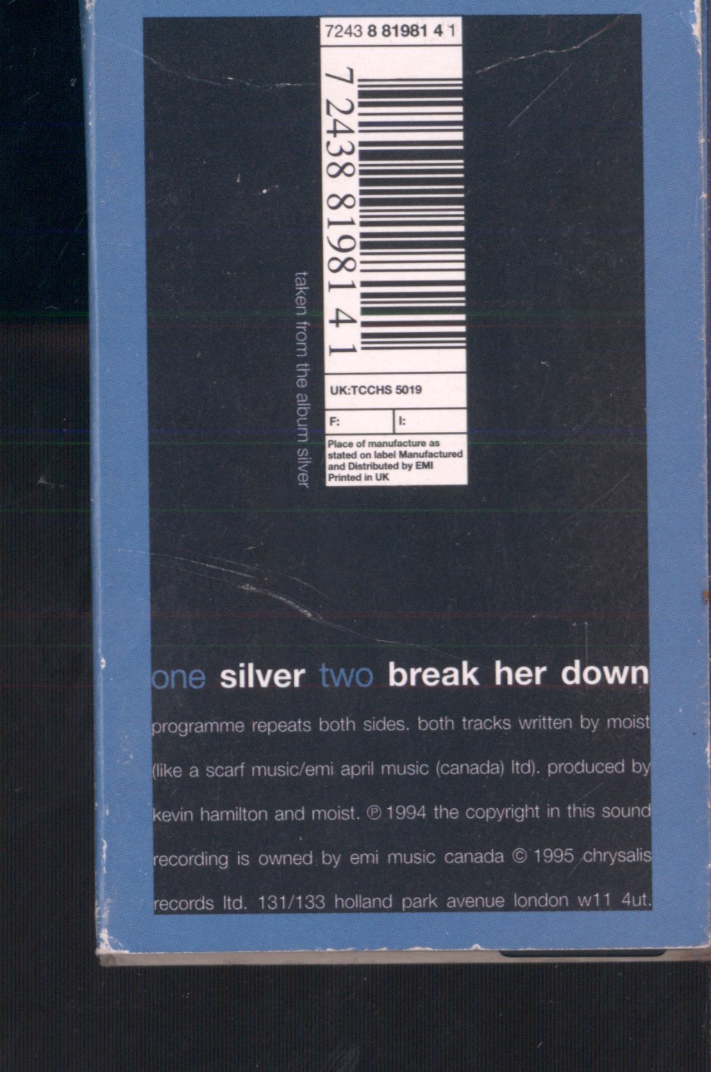 Moist - Silver - Cassette