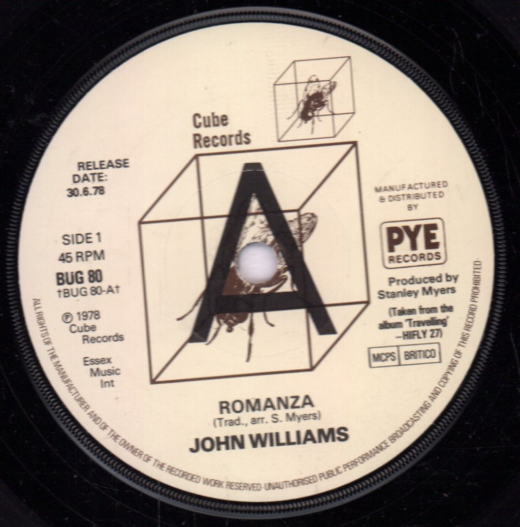 John Williams (Guitarist) - Romanza - 7 Inch