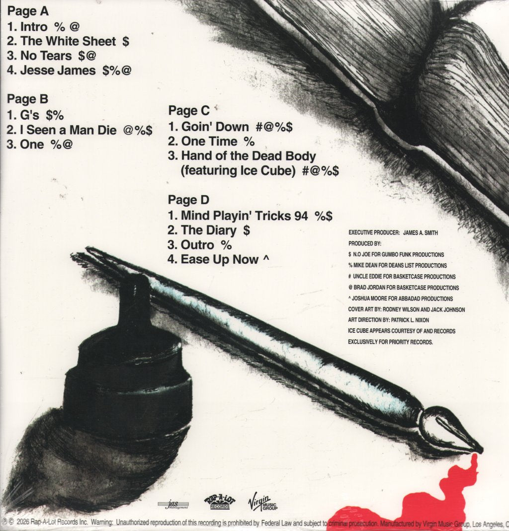 Scarface - The Diary - Double Lp