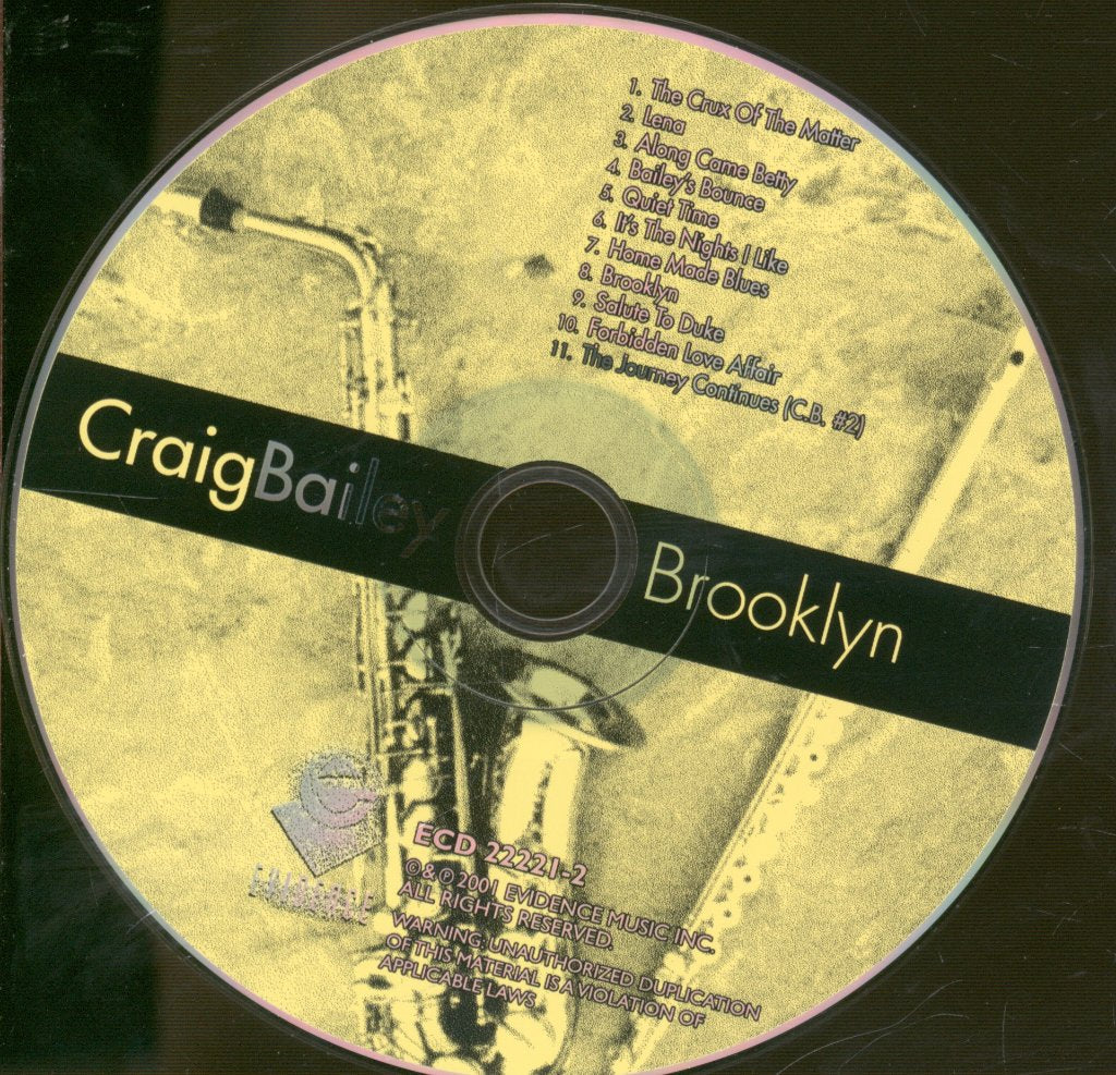 Craig Bailey - Brooklyn - Cd