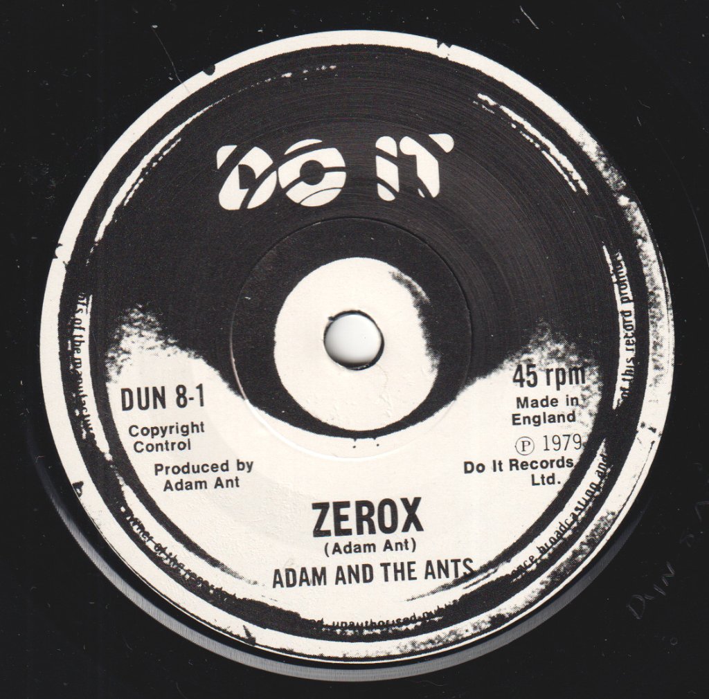 Adam And The Ants - Zerox - 7 Inch