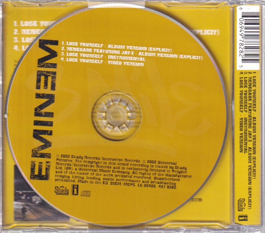 Eminem - Lose Yourself - Cd