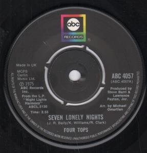 Four Tops - Seven Lonely Nights - 7 Inch