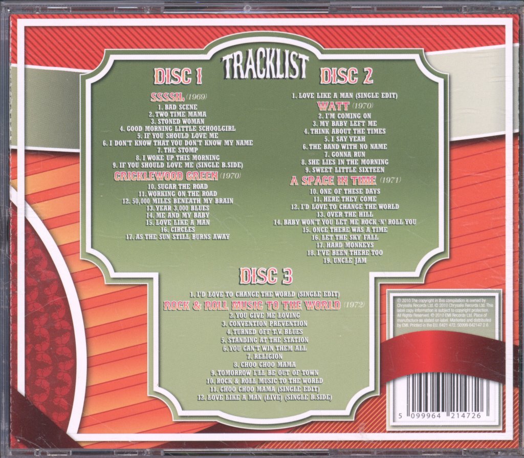 Ten Years After - Think About The Times (The Chrysalis Years 1969-1972) - Cd Set