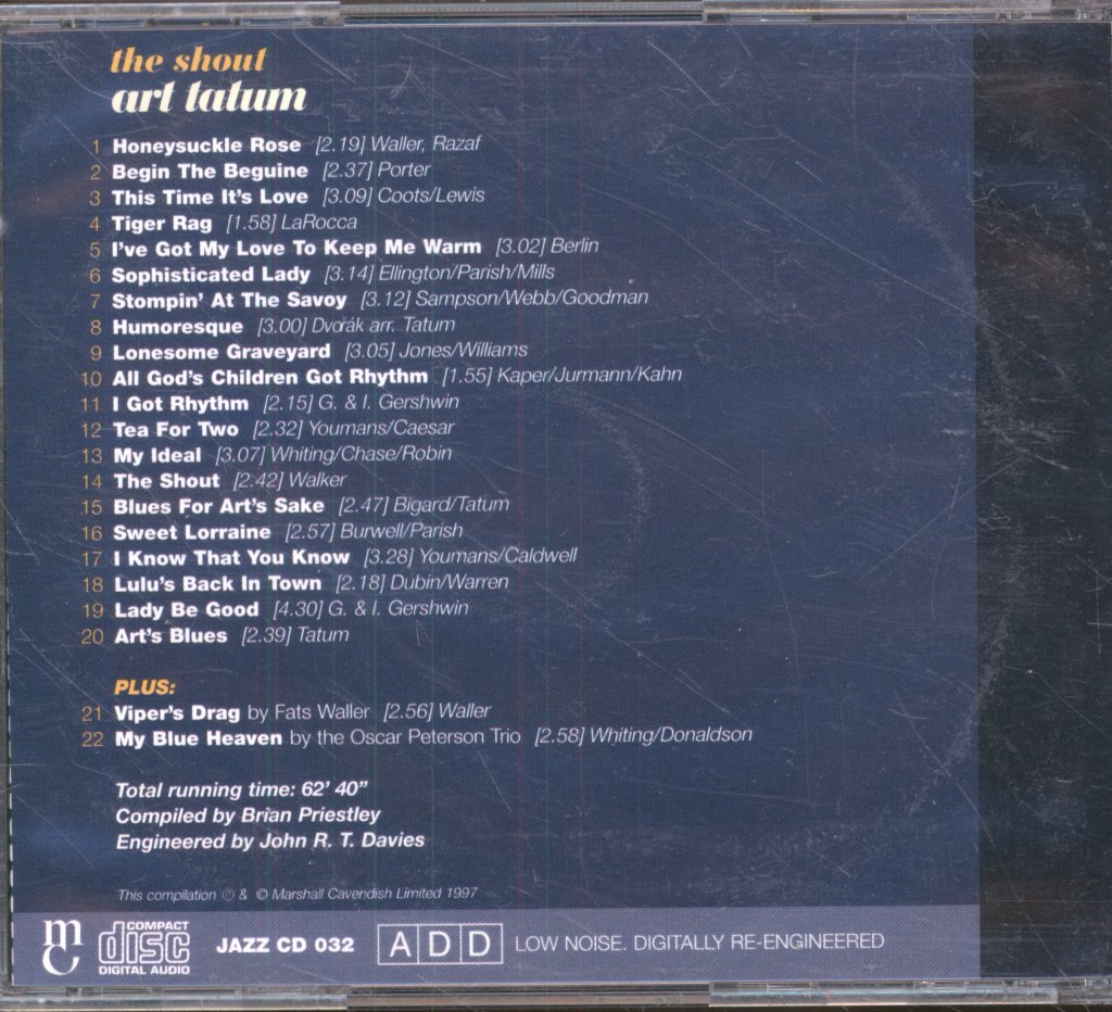 Art Tatum - Shout - Cd