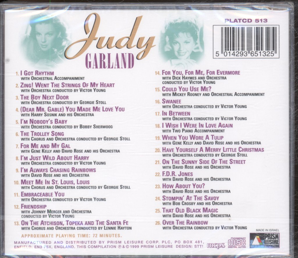 Judy Garland - Very Best Of Judy Garland - Cd