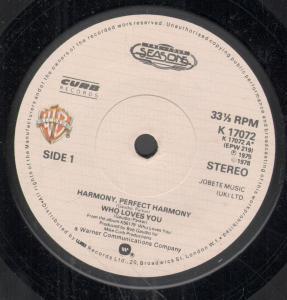 Four Seasons - Harmony Perfect Harmony - 7 Inch