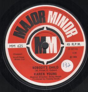 Karen Young (Female Synth Pop) - Nobody's Child - 7 Inch