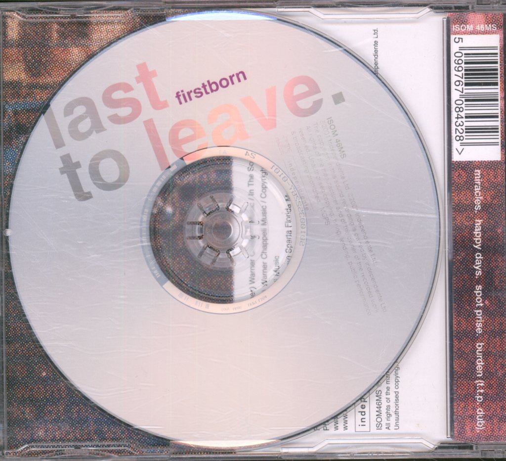 Firstborn - Last To Leave - Cd