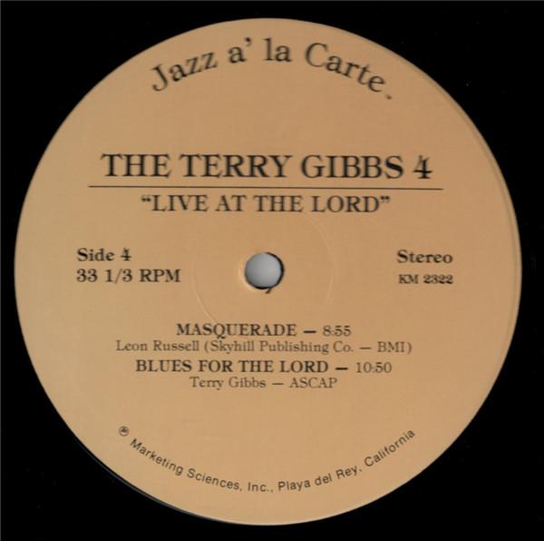 Terry Gibbs Quartet - Live At The Lord - Vol. 1 - Double Lp