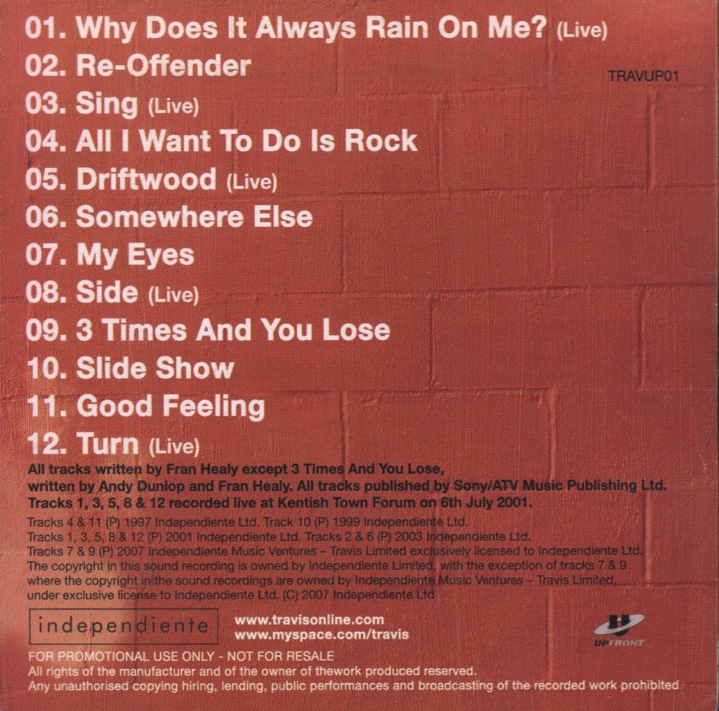 Travis - Mail On Sunday - Cd