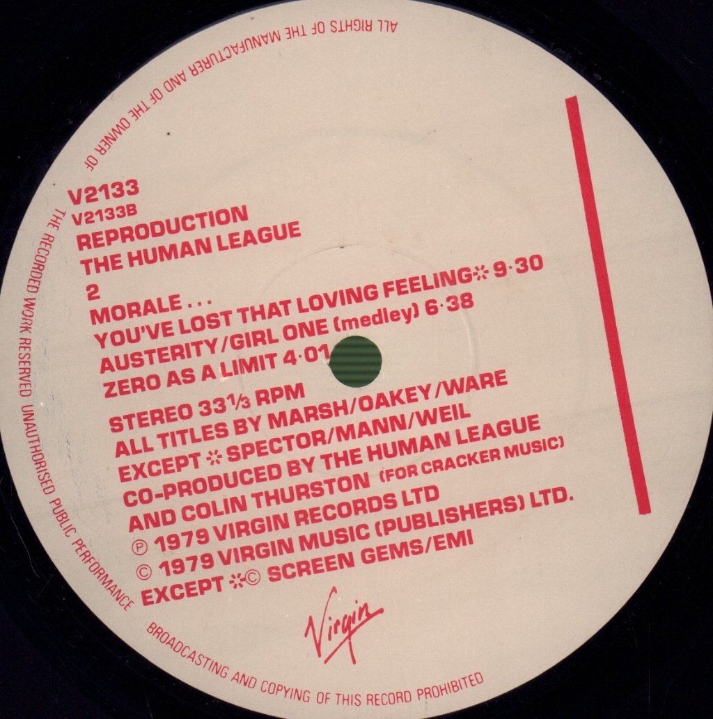 Human League - Reproduction - Lp