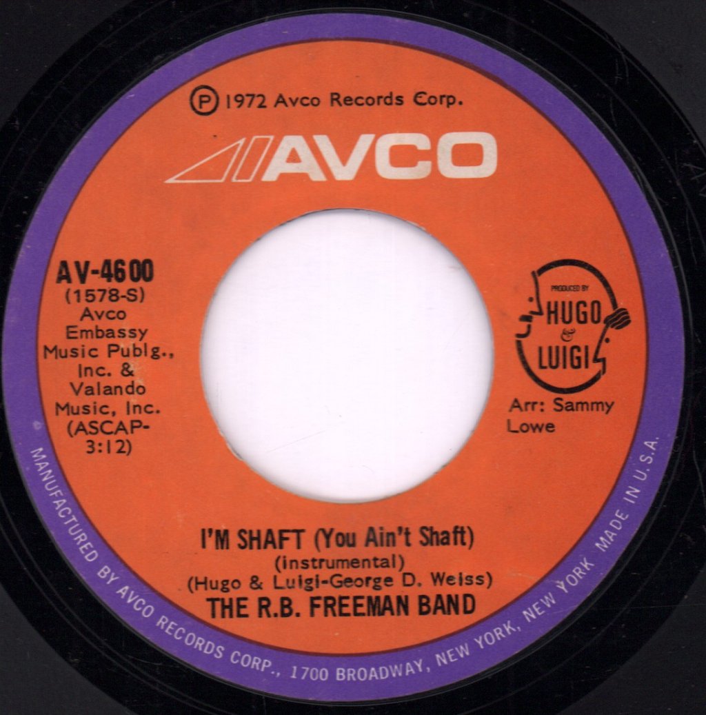 R.b.freeman - I'm Shaft - 7 Inch