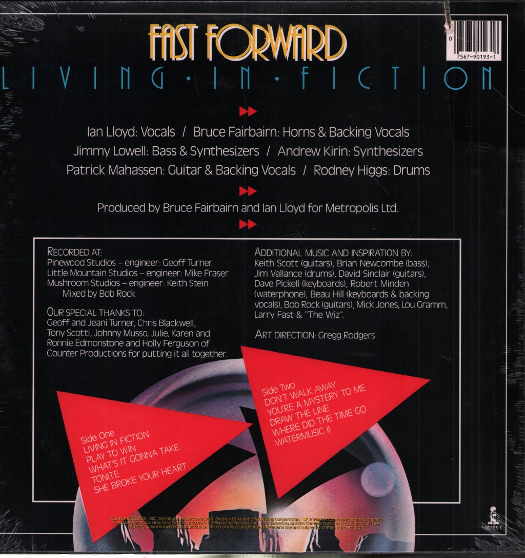 Fast Forward - Living In Fiction - Lp