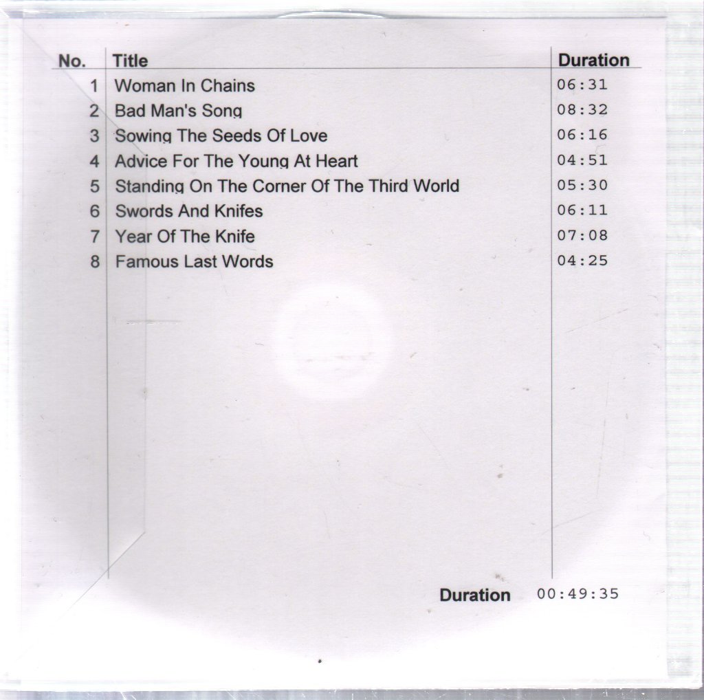Tears For Fears - CD1 - The Seeds Of Love - Cdr