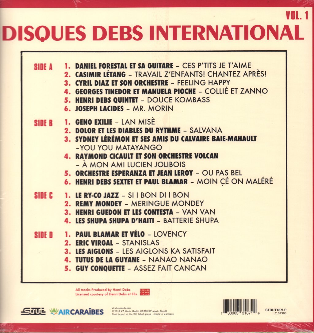 Various Artists - Disques Debs International Volume 1 - Double Lp