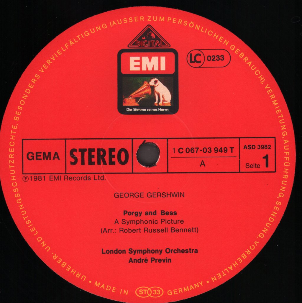 Andre Previn / London Symphony Orchestra - Previn Conducts Gerschwin - Lp