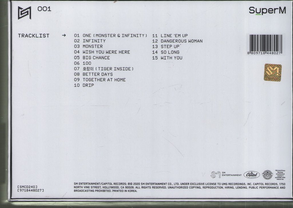 SuperM - Super One - Cd Box Set