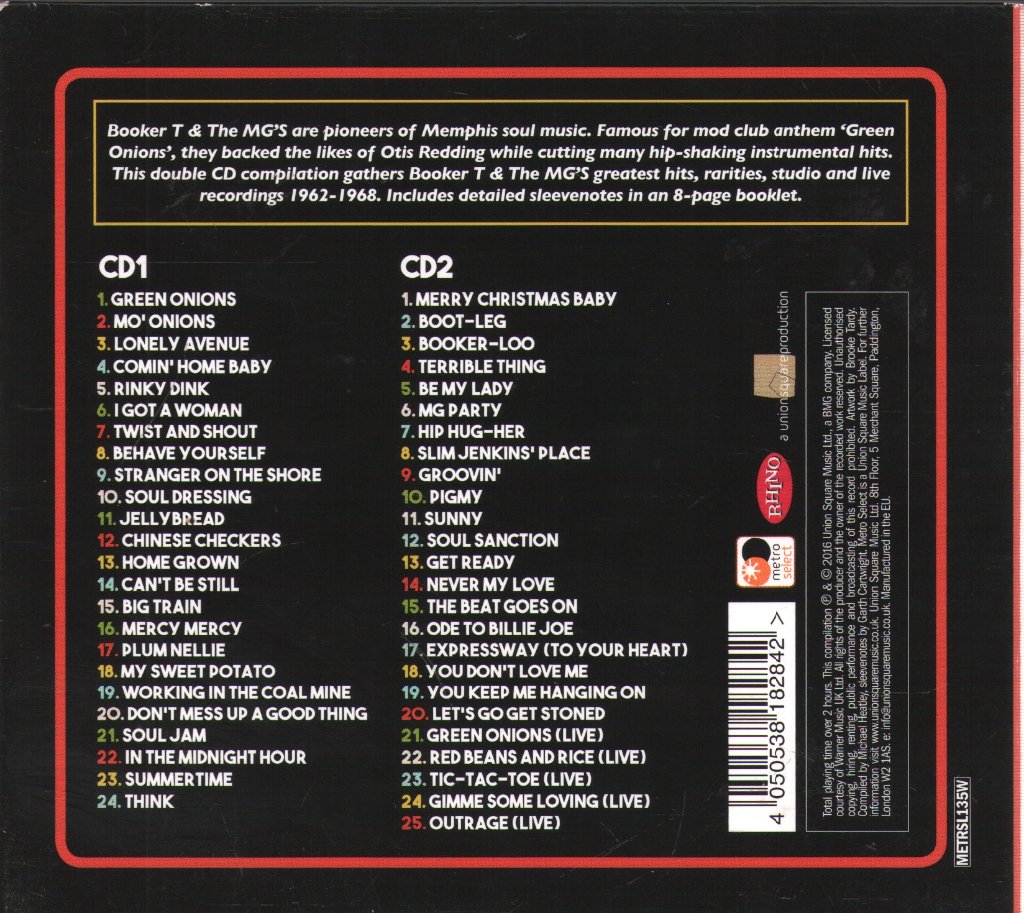 Booker T & The MG's - Very Best Of - Double Cd