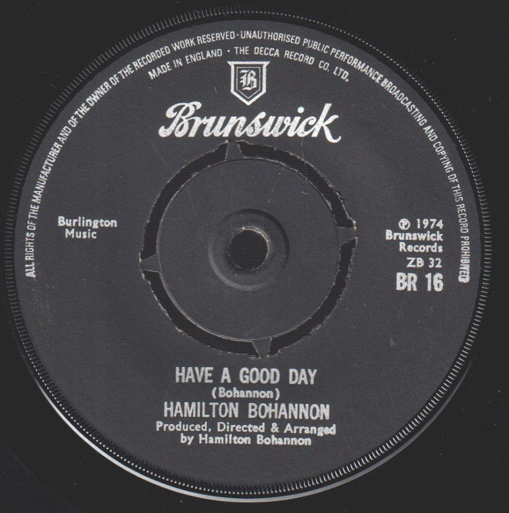 Hamilton Bohannon - South African Man - 7 Inch