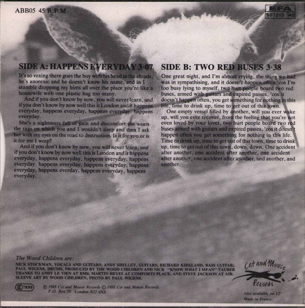 Wood Children - Happens Everyday - 7 Inch