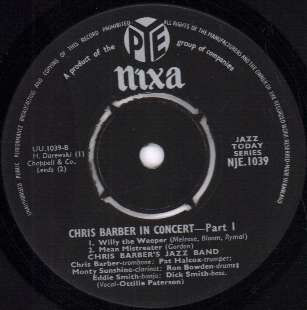 Chris Barber - In Concert Part 1 - 7 Inch